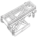 Bệ kéo nắn lắp nổi cho xe con di động ( cầu nâng 5 tấn) - dùng với bệ ART. 106 PLUS