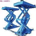 Cầu nâng cắt kéo nâng bụng 3.3 Tấn, Lắp chìm, Có tay nâng xe SUV (3 Pha, mô tơ trong, màu xám 7016)