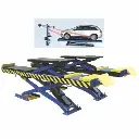 Cầu nâng ô tô căt kéo hoạt động thủy lực, màu xanh, công suất 4.5 tấn, điện áp 380V/3PH/50HZ, Model: GC-4.5MS